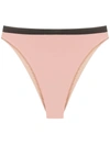 Clube Bossa Arko Contrast-trim Bikini Bottoms In Pink
