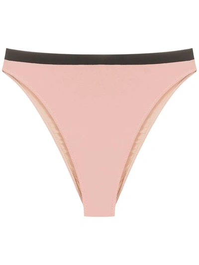 Clube Bossa Arko Contrast-trim Bikini Bottoms In Pink