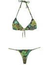 AMIR SLAMA TROPICAL PRINT BIKINI