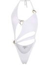 Amir Slama Cut-out Details Swimsuit In White