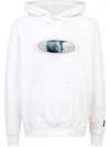 Supreme X Tnf Lenticular Mountains Hoodie In White