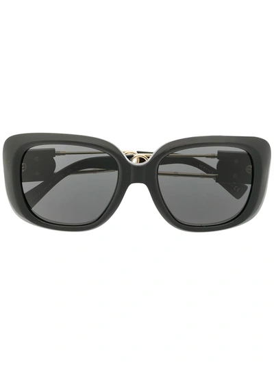 Versace Medusa Plaque Sunglasses In Black