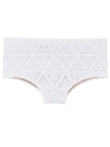 Amir Slama Crochet Detail Swim Briefs In White