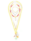 Amir Slama Four-strand Charm Necklace In Multicolour