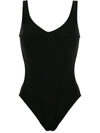 AMIR SLAMA V-NECK OPEN-BACK SWIMSUIT