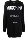 MOSCHINO COUTURE LOGO KNITTED DRESS