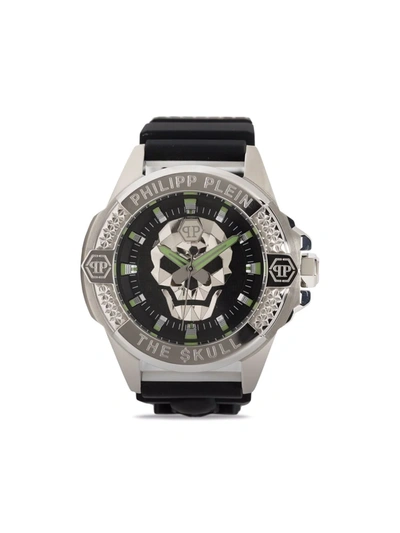 Philipp Plein The $kull Silicone Strap Watch, 44mm In Silver