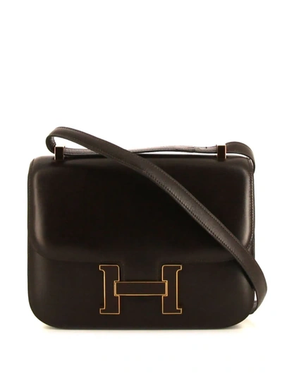 Pre-owned Hermes 1976  Constance Shoulder Bag In Brown