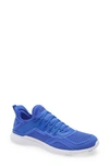 Apl Athletic Propulsion Labs Techloom Tracer Knit Training Shoe In Cobalt / White