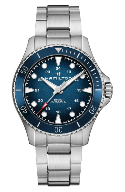 HAMILTON KHAKI NAVY SCUBA AUTOMATIC BRACELET WATCH, 43MM