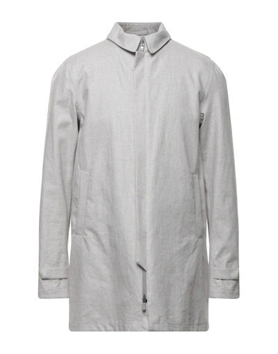 Herno Overcoats In Light Grey