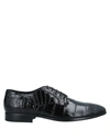 ALBERTO GUARDIANI ALBERTO GUARDIANI MAN LACE-UP SHOES BLACK SIZE 11 SOFT LEATHER