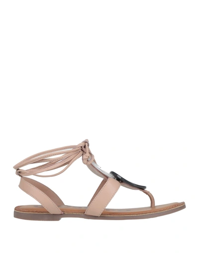 Gioseppo Toe Strap Sandals In Pink