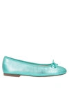 Ska Ballet Flats In Turquoise