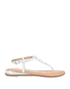 Gioseppo Toe Strap Sandals In White