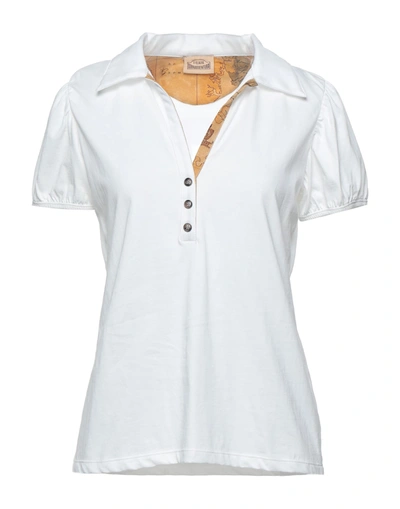Donnavventura By Alviero Martini 1a Classe Polo Shirts In White