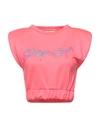 Shop ★ Art Shopart Woman Sweatshirt Fuchsia Size S Polyester, Cotton, Elastane In Pink