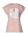 Yes Zee By Essenza T-shirts In Blush