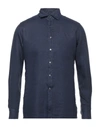 Tagliatore Shirts In Dark Blue