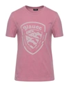 Blauer T-shirts In Pink