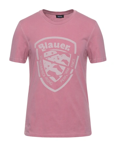 Blauer T-shirts In Pink