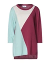 Clips Up Sweaters In Red