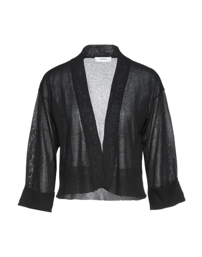 Alpha Studio Cardigans In Black