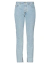 GANNI GANNI WOMAN DENIM PANTS BLUE SIZE 30 ORGANIC COTTON