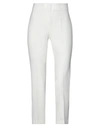 OLLA PARÈG OLLA PARÉG WOMAN PANTS WHITE SIZE 8 POLYESTER, VISCOSE, ELASTANE