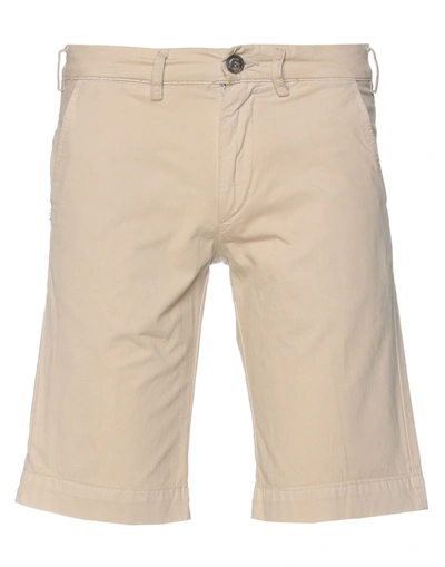 40weft Man Shorts & Bermuda Shorts Beige Size 28 Cotton