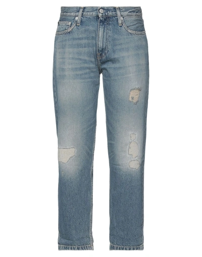 Calvin Klein Jeans Est.1978 Denim Cropped In Blue