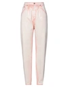 Alberta Ferretti Bleach-wash Tapered Jeans In Pink