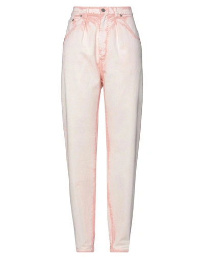 ALBERTA FERRETTI ALBERTA FERRETTI WOMAN JEANS LIGHT PINK SIZE 8 COTTON