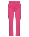 Guess Cropped Pants In Pink