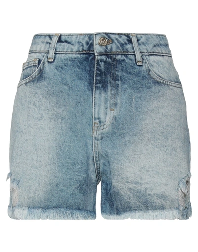 Twinset Denim Shorts In Blue