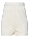 Solotre Woman Shorts & Bermuda Shorts Beige Size 1 Cotton In Beige