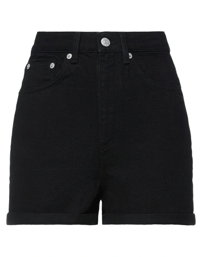 Na-kd Woman Denim Shorts Black Size 8 Cotton