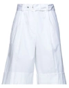 Peserico Woman Shorts & Bermuda Shorts White Size 10 Cotton, Elastane