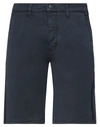 Tiger Jay Man Shorts & Bermuda Shorts Midnight Blue Size 30 Cotton, Elastane In Blue