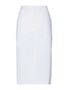Sportmax Midi Skirts In White
