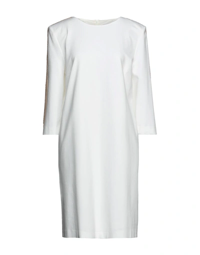 Clips More Midi Dresses In White
