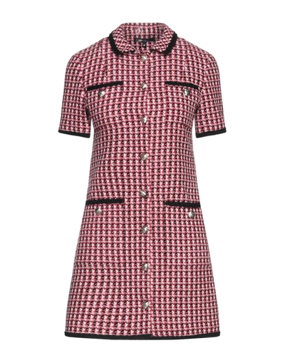 Maje Short Dresses In Red