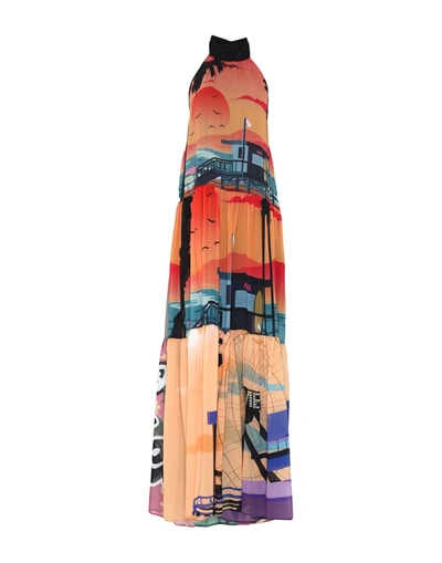 Marco Bologna Long Dresses In Orange