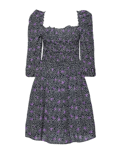 Maje Short Dresses In Dark Blue