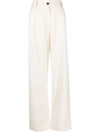 Studio Nicholson High Waisted Straight Leg Trousers In Neutrals