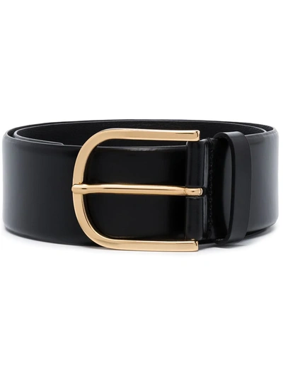 Totême Buckle-fastening Leather Belt In Black