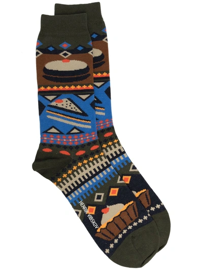 Henrik Vibskov Bellagamba Mid-calf Socks In Multicolour