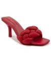 Bcbgeneration Women's Marlino Snakeskin-embossed Leather Sandals In Lipstick