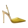 Gianvito Rossi Pointed-toe Leather Pumps In Aurum Mekong
