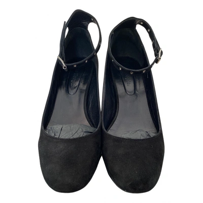 Pre-owned The Kooples Leather Heels In Black